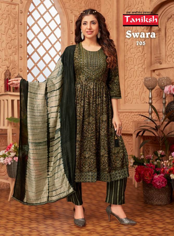 Taniksh Swara Vol 7 Rayon Readymade Suits Catalog